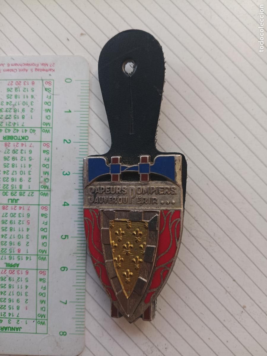 Militaria: FRANCIA, PEPITO / INSIGNIA DE BOMBEROS FRANCESA SAPEURS POMPIERS