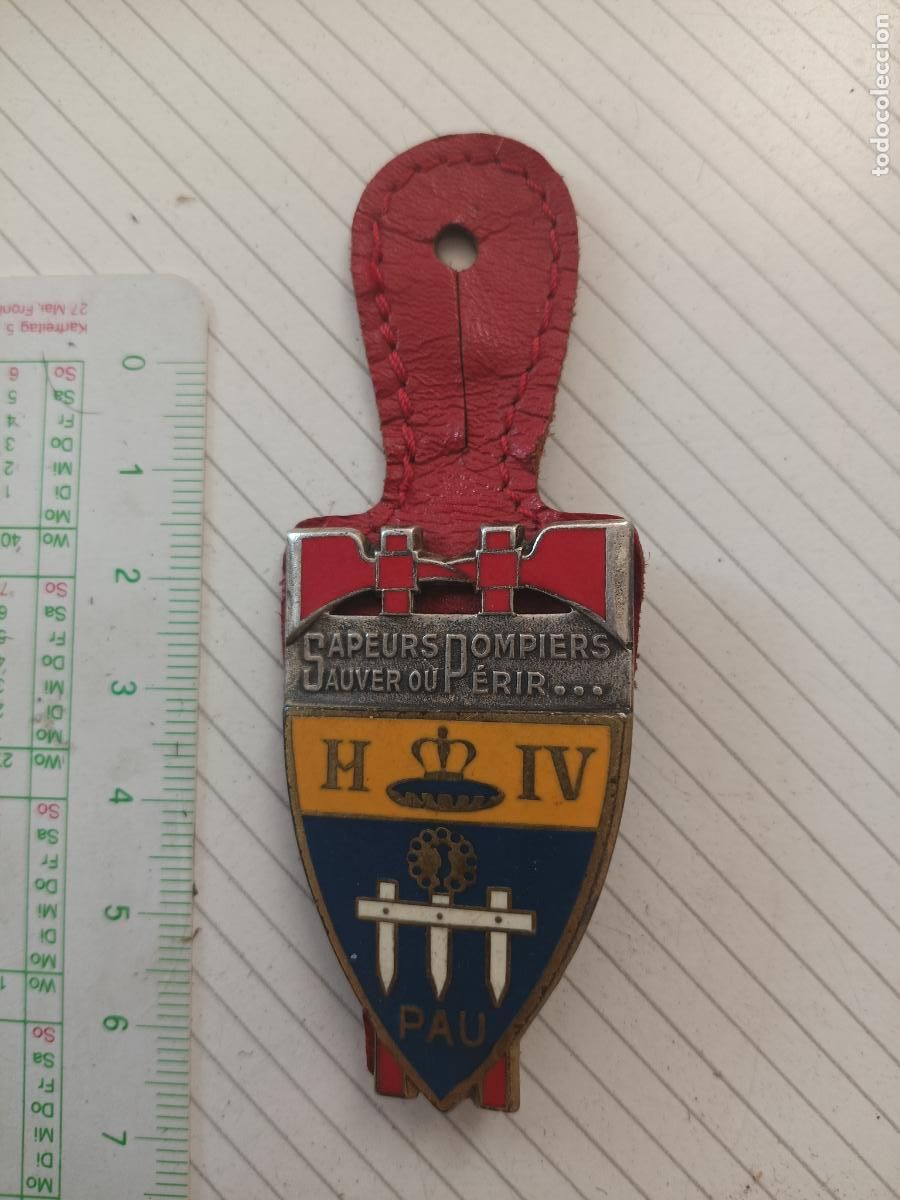 Militaria: FRANCIA, PEPITO / INSIGNIA DE BOMBEROS FRANCESA SAPEURS POMPIERS, PAU
