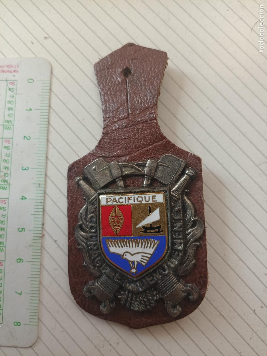 Militaria: FRANCIA, PEPITO / INSIGNIA DE BOMBEROS FRANCESA SAPEURS POMPIERS, PACIFICO, OCEANIA, POLINESIA