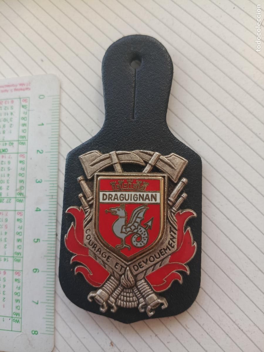 Militaria: FRANCIA, PEPITO / INSIGNIA DE BOMBEROS FRANCESA SAPEURS POMPIERS, DRAGUIGNAN