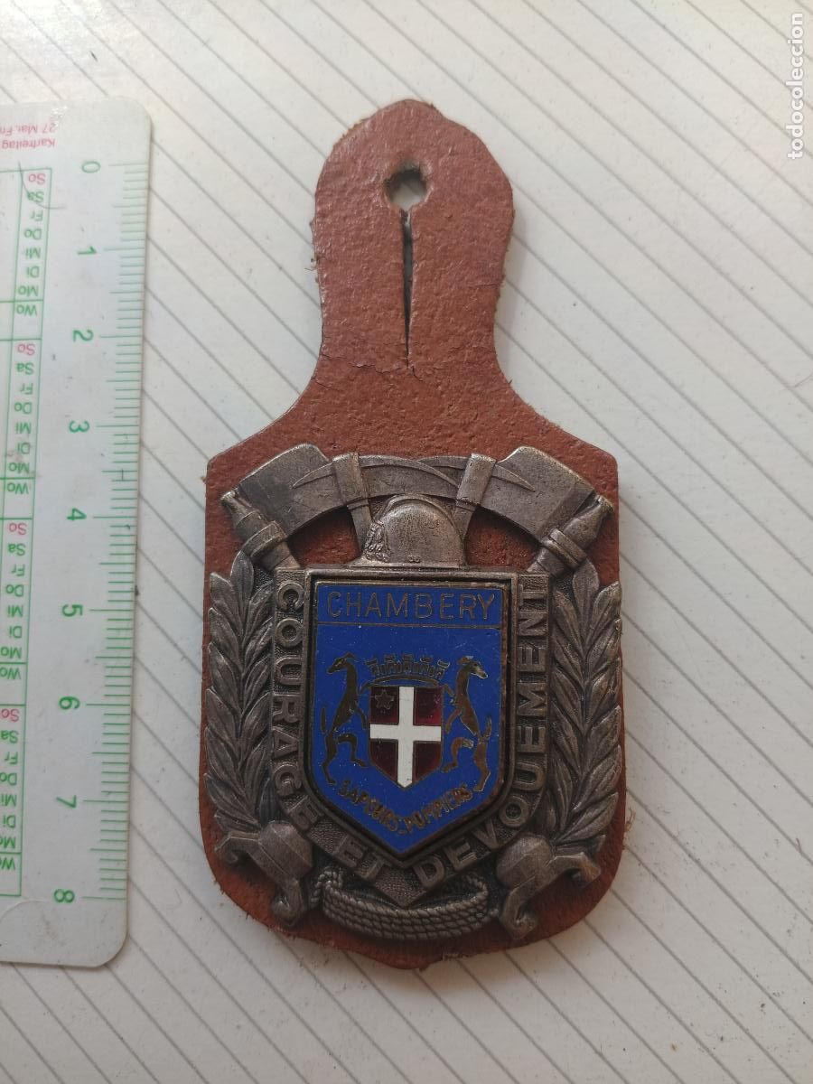 Militaria: FRANCIA, PEPITO / INSIGNIA DE BOMBEROS FRANCESA SAPEURS POMPIERS, CHAMBERY
