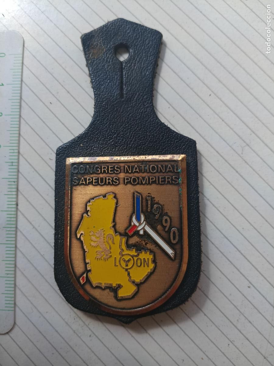 Militaria: FRANCIA, PEPITO / INSIGNIA DE BOMBEROS FRANCESA SAPEURS POMPIERS, CONGRESO LYON 1990