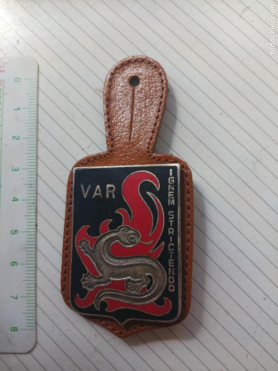 Militaria: FRANCIA, PEPITO / INSIGNIA DE BOMBEROS FRANCESA SAPEURS POMPIERS, DEPARTAMENTO DE VAR