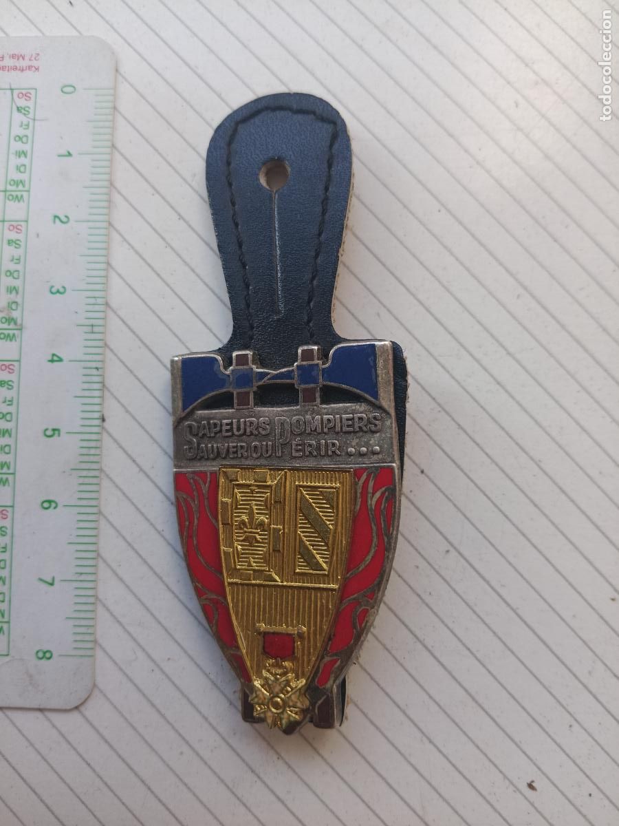 Militaria: FRANCIA, PEPITO / INSIGNIA DE BOMBEROS FRANCESA SAPEURS POMPIERS