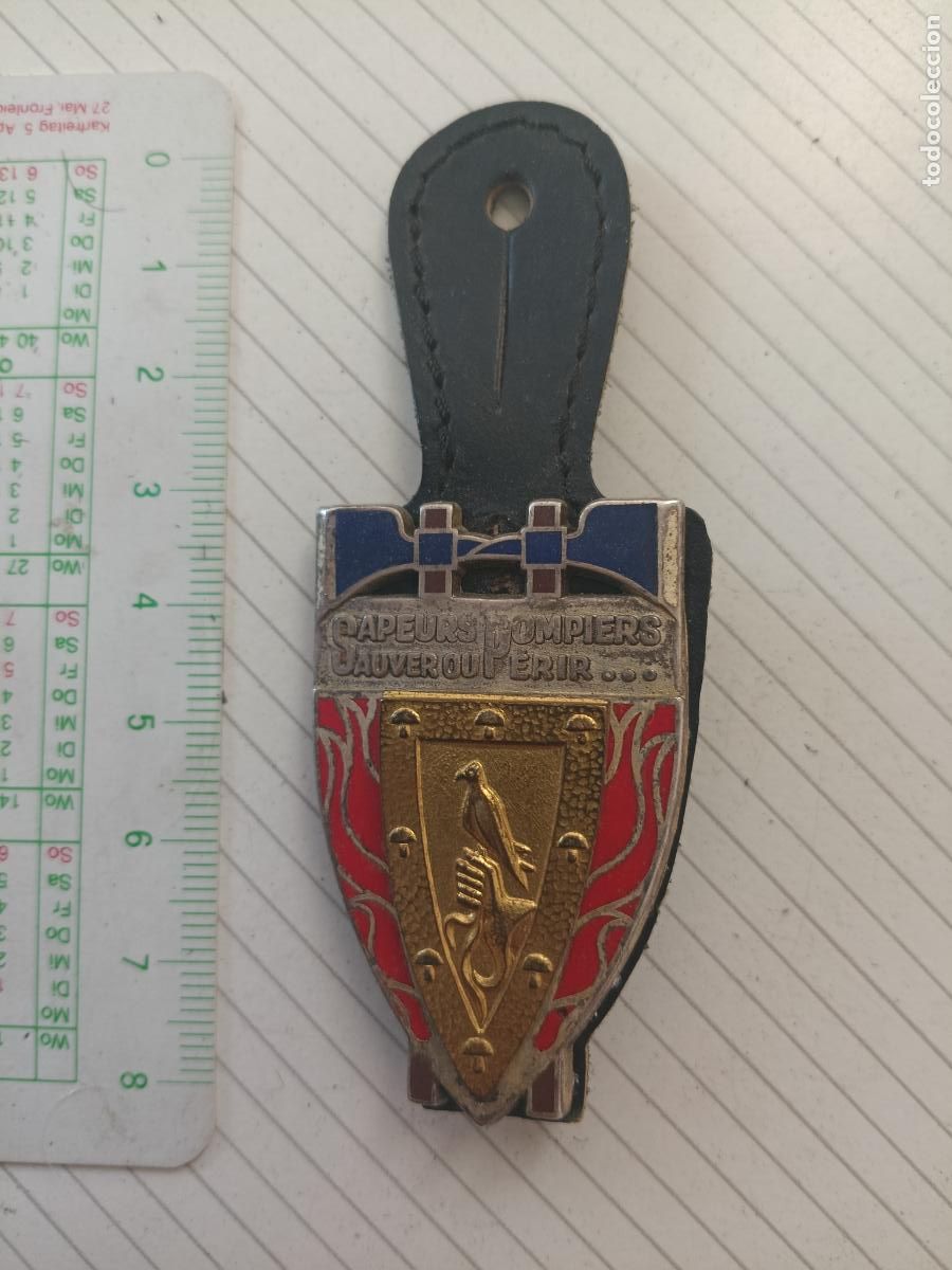 Militaria: FRANCIA, PEPITO / INSIGNIA DE BOMBEROS FRANCESA SAPEURS POMPIERS
