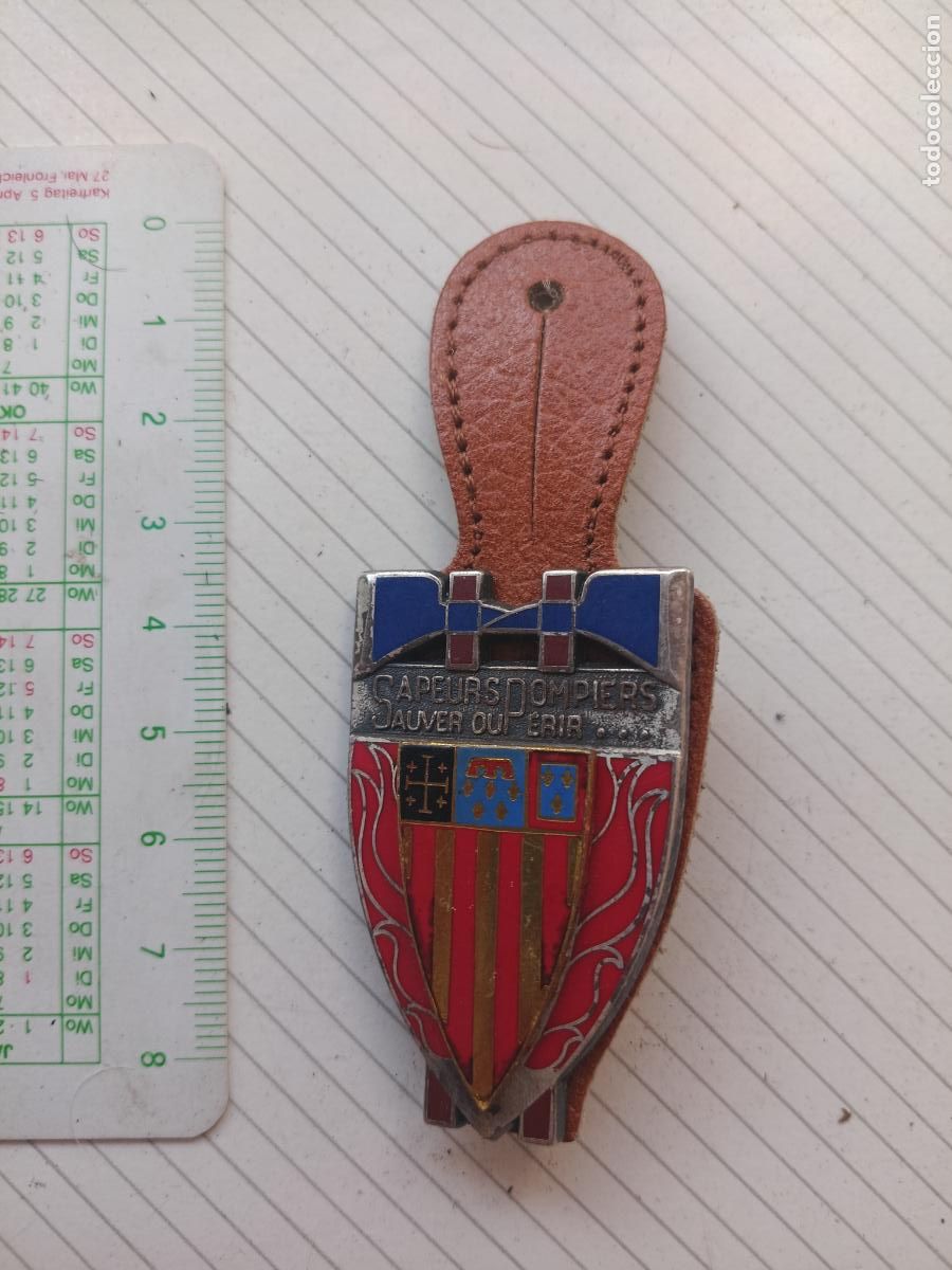 Militaria: FRANCIA, PEPITO / INSIGNIA DE BOMBEROS FRANCESA SAPEURS POMPIERS