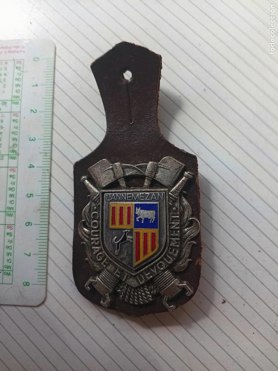 Militaria: FRANCIA, PEPITO / INSIGNIA DE BOMBEROS FRANCESA SAPEURS POMPIERS, LANNEMEZAN