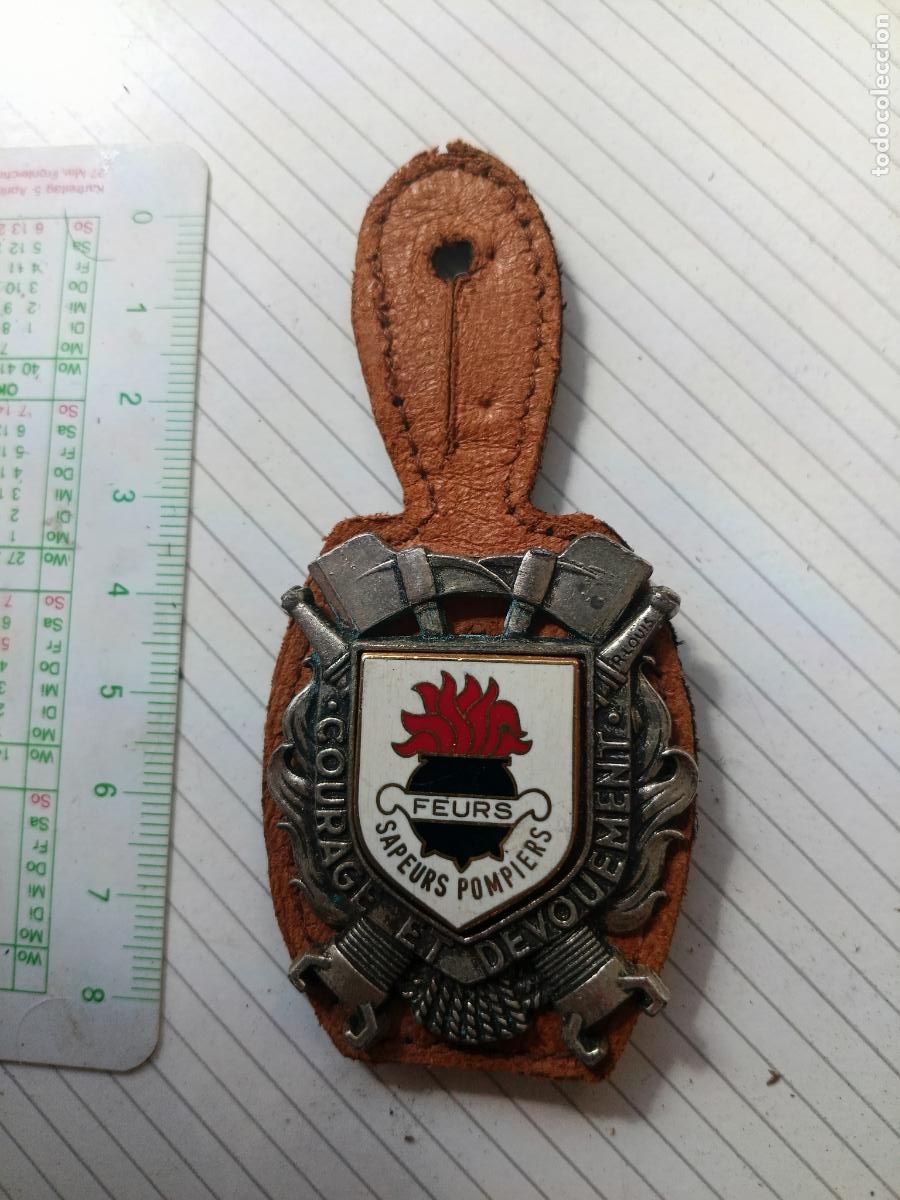 Militaria: FRANCIA, PEPITO / INSIGNIA DE BOMBEROS FRANCESA SAPEURS POMPIERS, FEURS