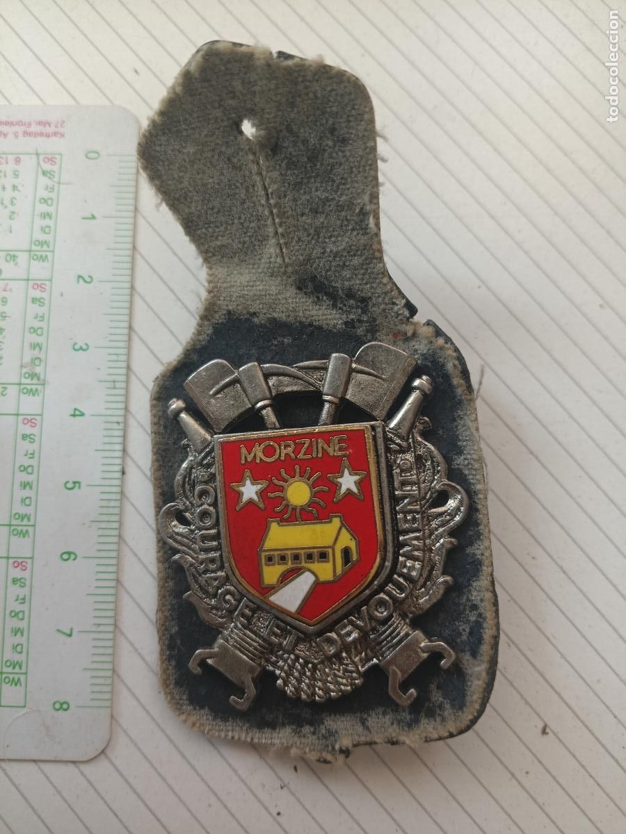 Militaria: FRANCIA, PEPITO / INSIGNIA DE BOMBEROS FRANCESA SAPEURS POMPIERS. MORZINE