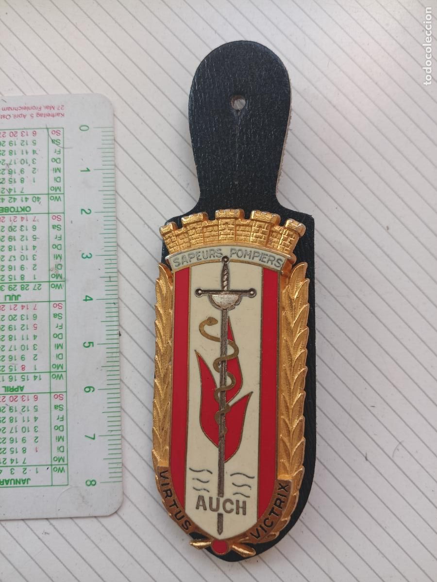 Militaria: FRANCIA, PEPITO / INSIGNIA DE BOMBEROS FRANCESA SAPEURS POMPIERS, AUCH