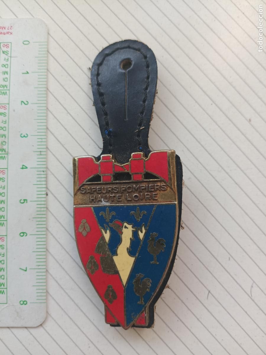 Militaria: FRANCIA, PEPITO / INSIGNIA DE BOMBEROS FRANCESA SAPEURS POMPIERS, HAUTE LOIRE