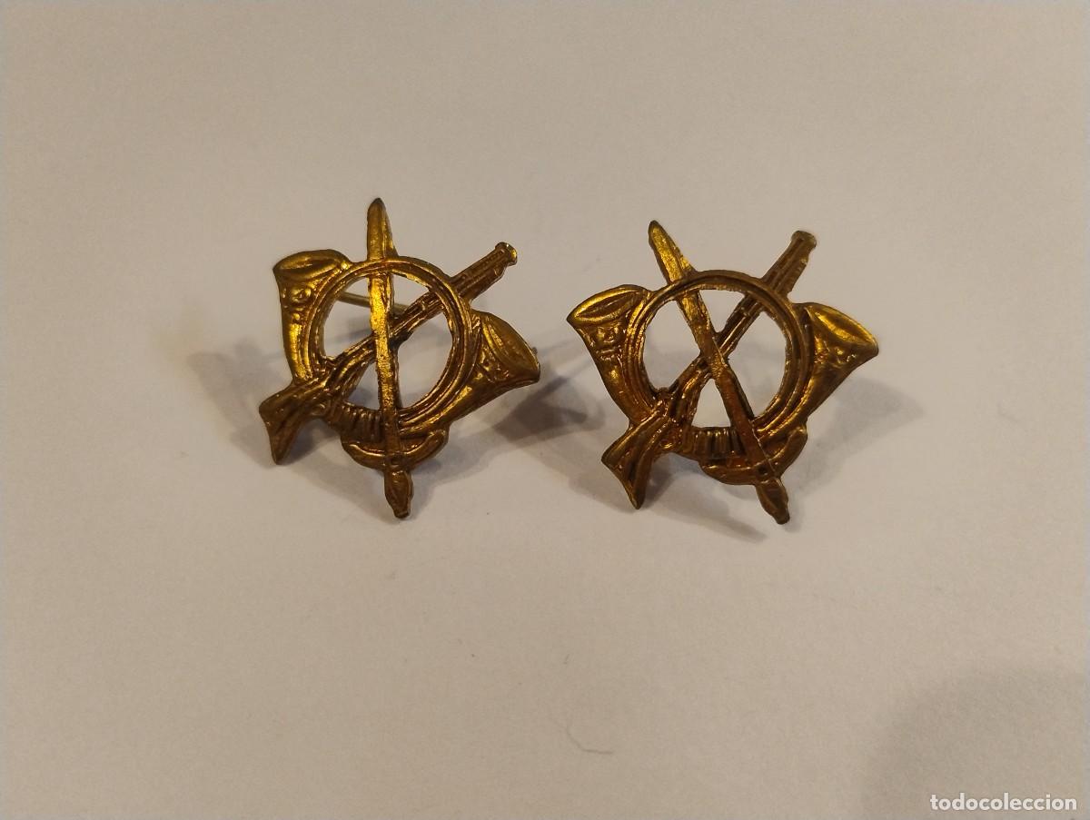 Militaria: INSIGNIAS CUELLO INFANTERIA EJERCITO TIERRA