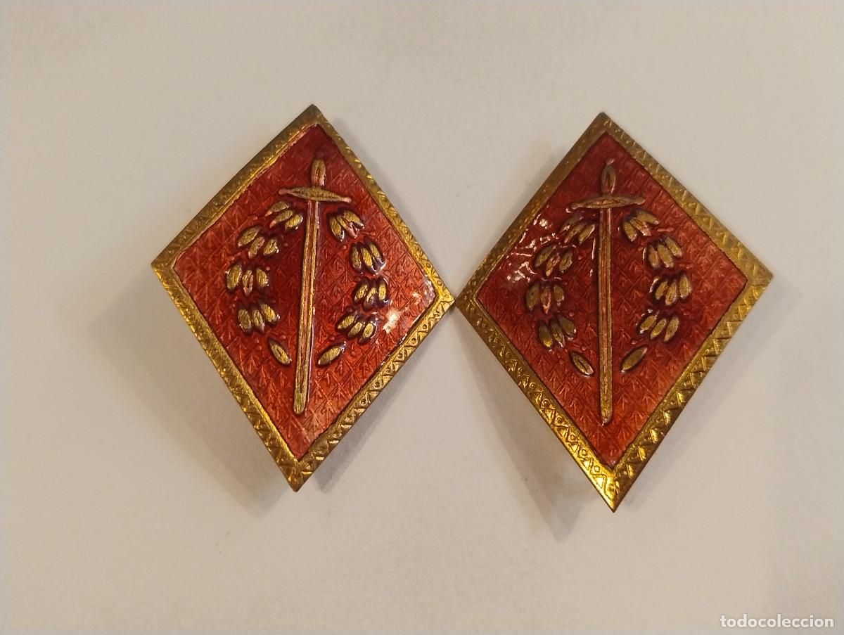 Militaria: ANTIGUAS INSIGNIAS ROMBOS MILITARES. INTERVENCI&Oacute;N MILITAR.