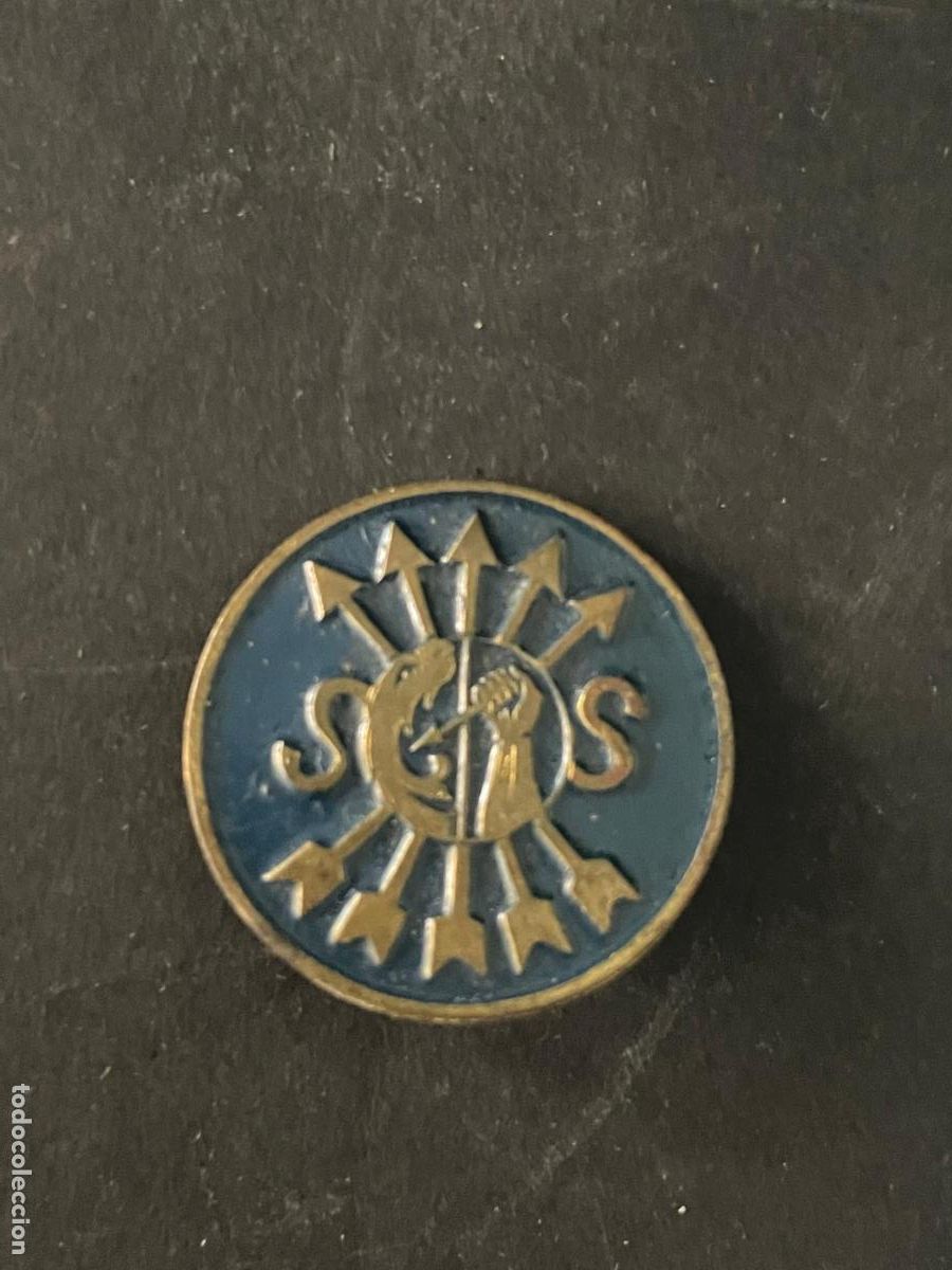 Militaria: INSIGNIA DE IMPERDIBLE SERVICIO SOCIAL DE LA FALANGE