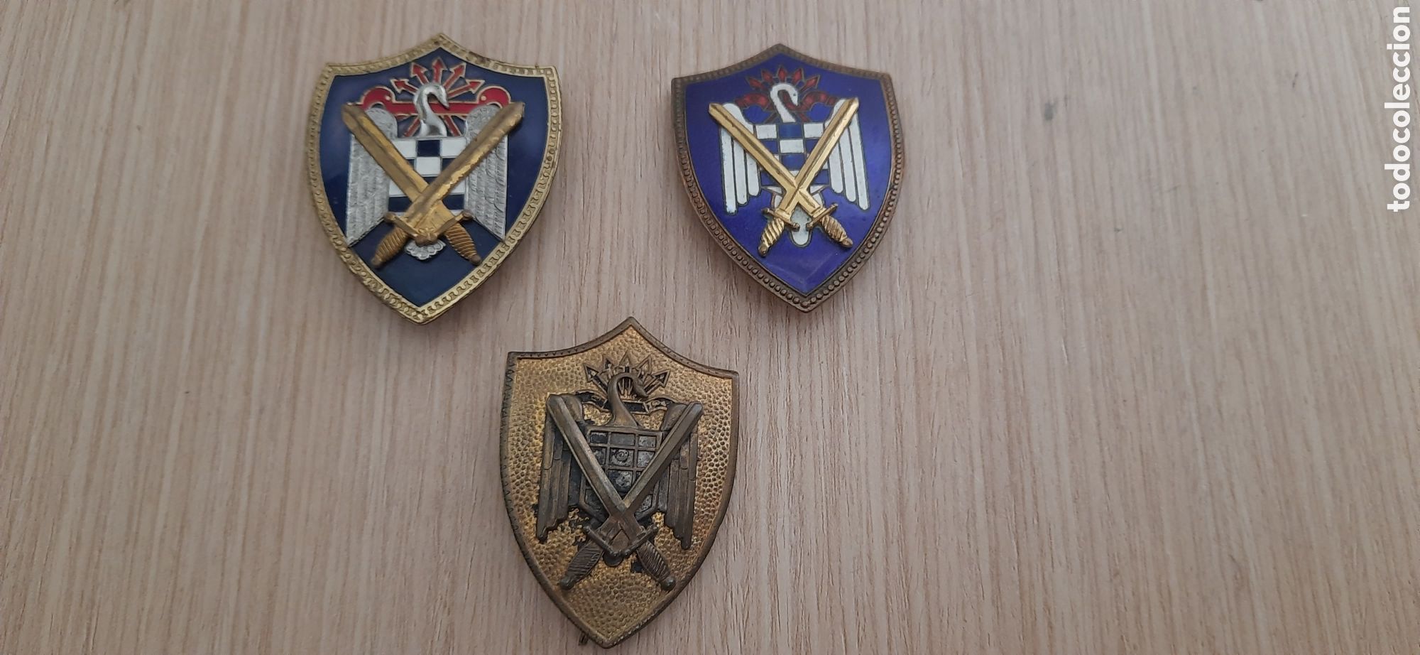 Militaria: Placas antiguas de IMEC de diferentes epocas 1&ordm;modelo y 2&ordm;modelo