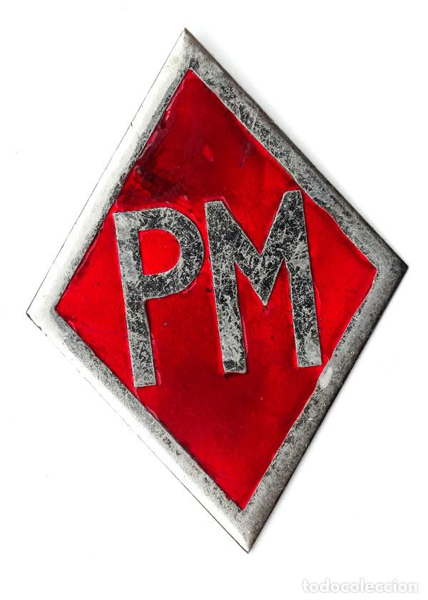 Militaria: ROMBO ESMALTADO DE LA POLIC&Iacute;A MILITAR