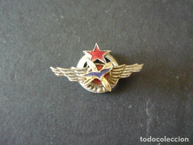 Militaria: INSIGNIA PILOTO DE CAZA AVIACION REPUBLICA ESPA&Ntilde;OLA REPLICA 3 CM