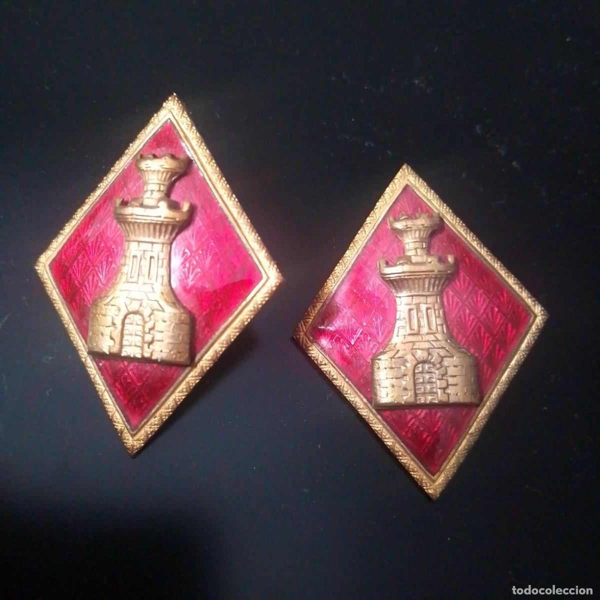 Militaria: Antiguos rombos de Ingenieros - Foto 2
