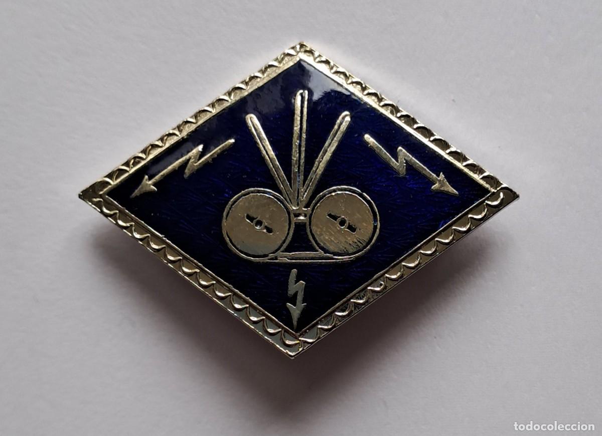 Militaria: DISTINTIVO TRANSMISIONES CABLE HERTZIANO A&Ntilde;OS 70