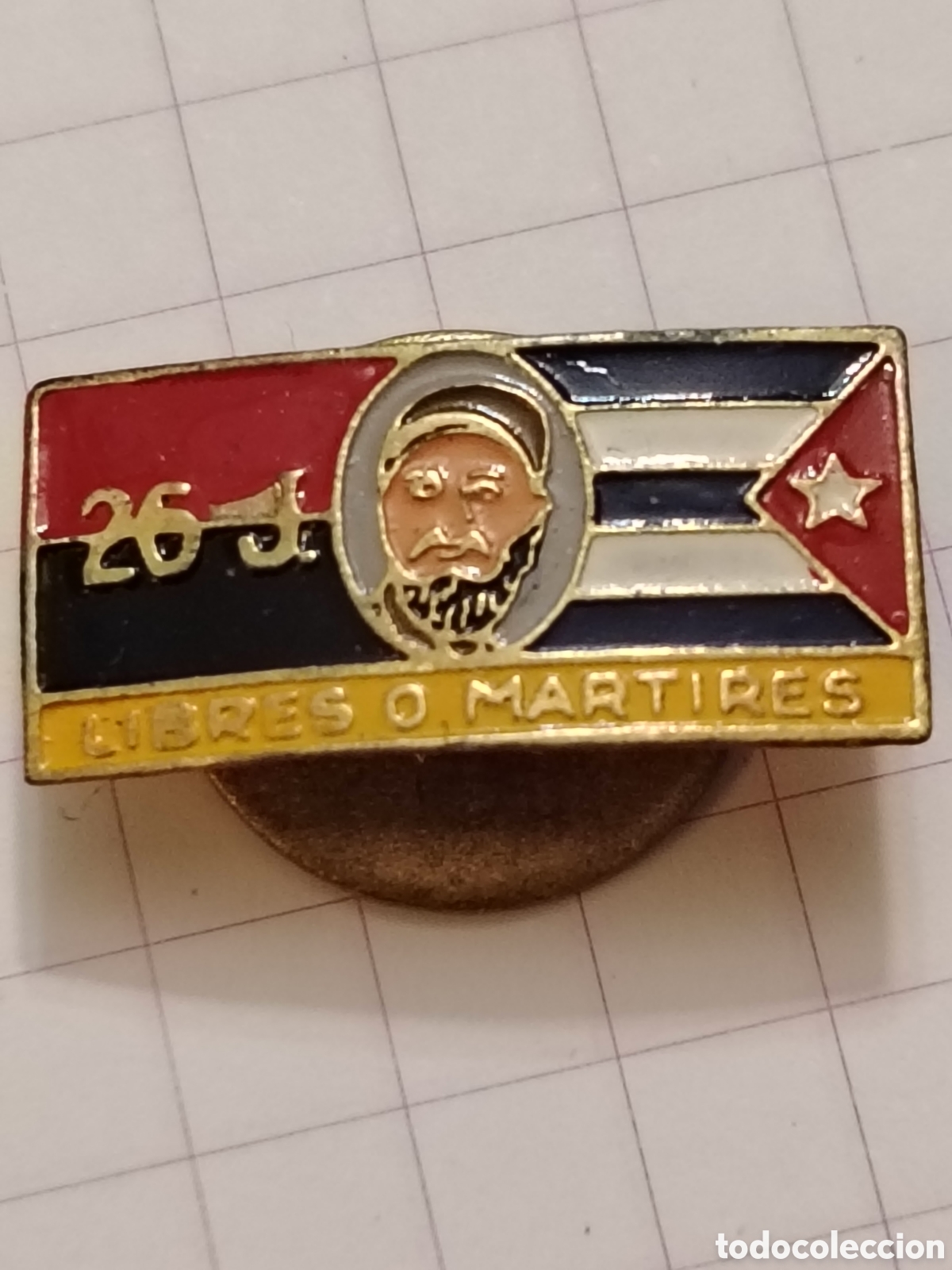 Militaria: Insignia Camilo Cienfuegos comandante Revoluci&oacute;n Cubana 1932-1959 26 julio
