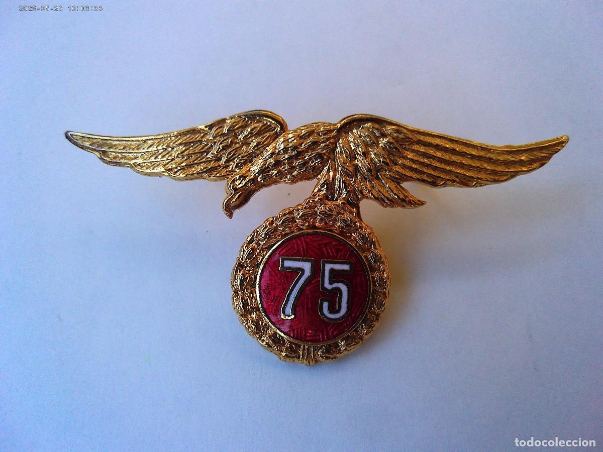 Militaria: AVIACION - BRIGADA PARACAIDISTA : EMBLEMA 75 SALTOS