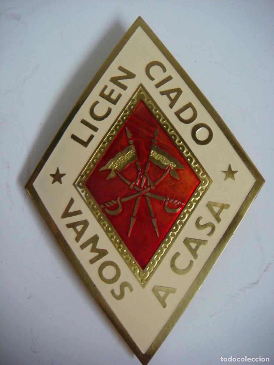 Militaria: PLACA DE CABALLERIA LICENCIADO VAMOS A CASA-CAJ-B- N&ordm;-125