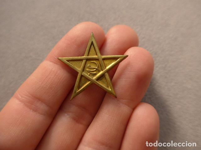Militaria: Antigua insignia o emblema de la mehal.la jalifiana, original, mehala. Guerra Civil.
