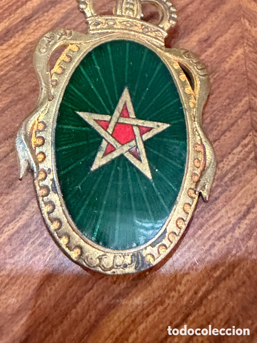 Militaria: Distintivo de pecho de la Gendarmer&iacute;a de Marruecos (&eacute;poca protectorado de Francia -
