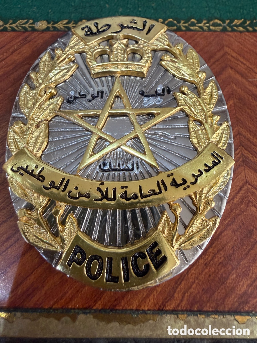 Militaria: Placa de la Polic&iacute;a del Reino de Marruecos ( es una Copia )