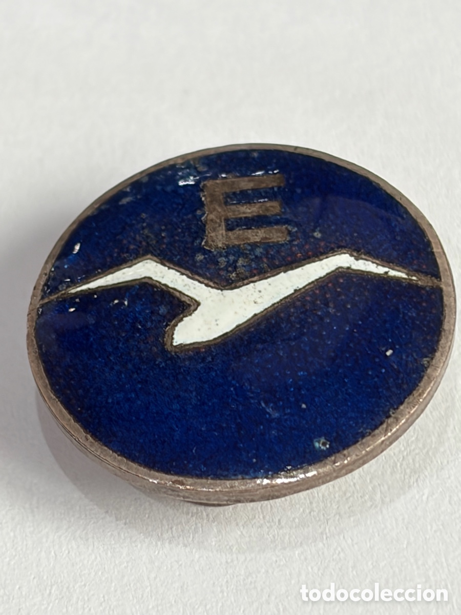 Militaria: Pin de Ojal antiguo esmaltado de Vuelo sin Motor numerado con 795 -