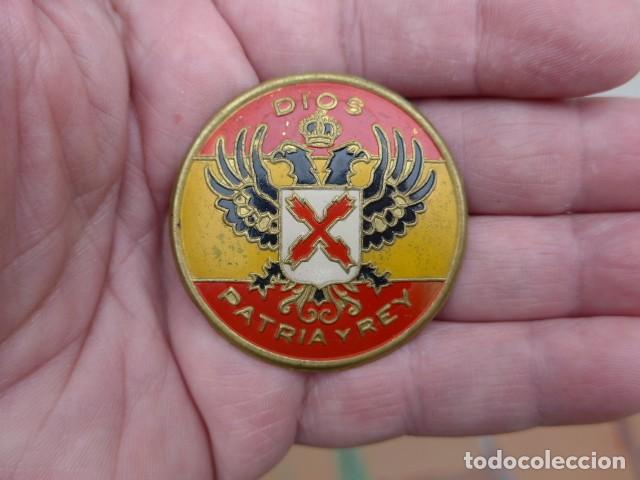 Militaria: ANTIGUO EMBLEMA CHAPA DE BOINA CARLISTA REQUETE GUERRA CIVIL