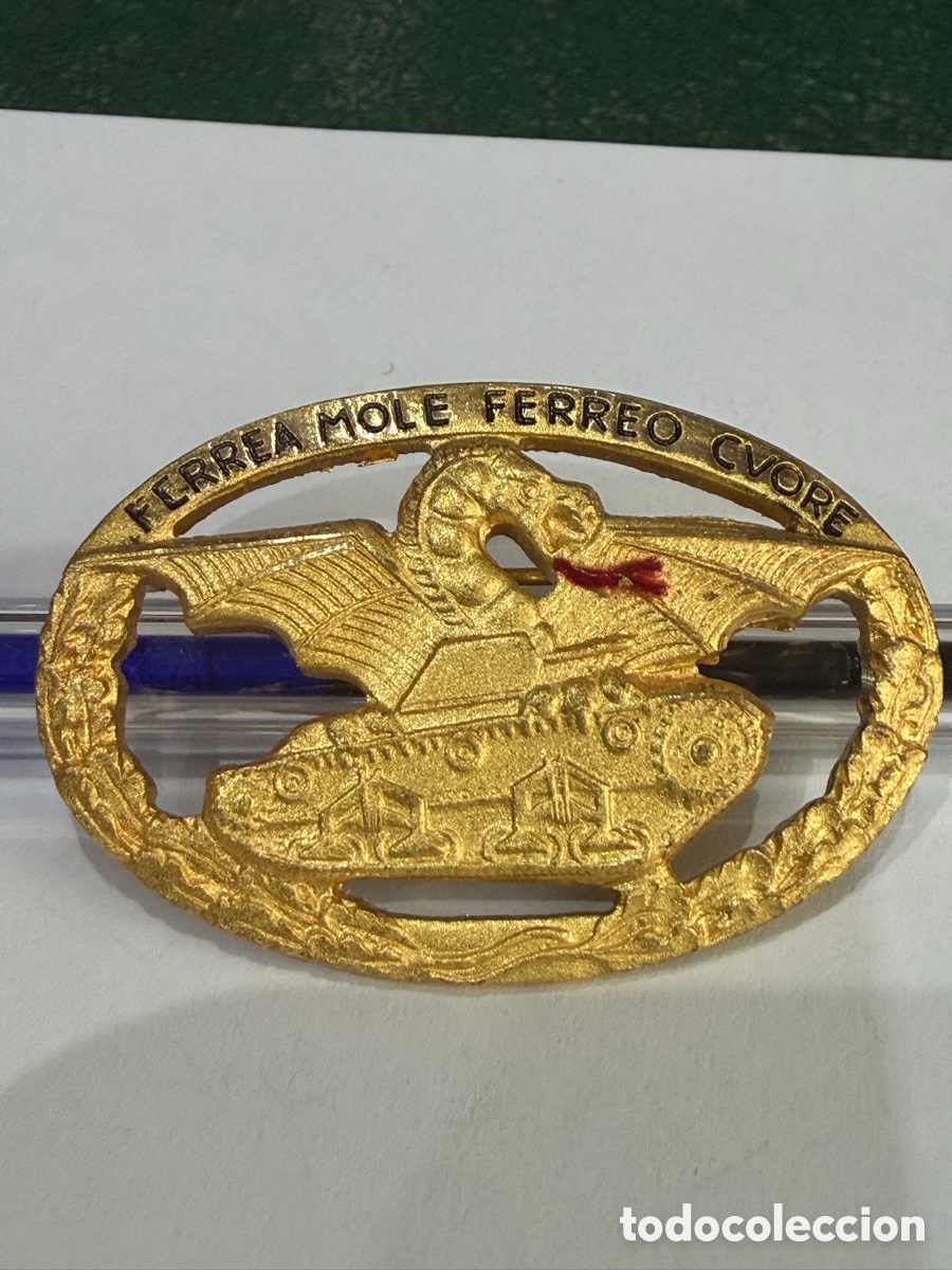 Militaria: Distintivo de pecho de Carros Italiano para Oficial -