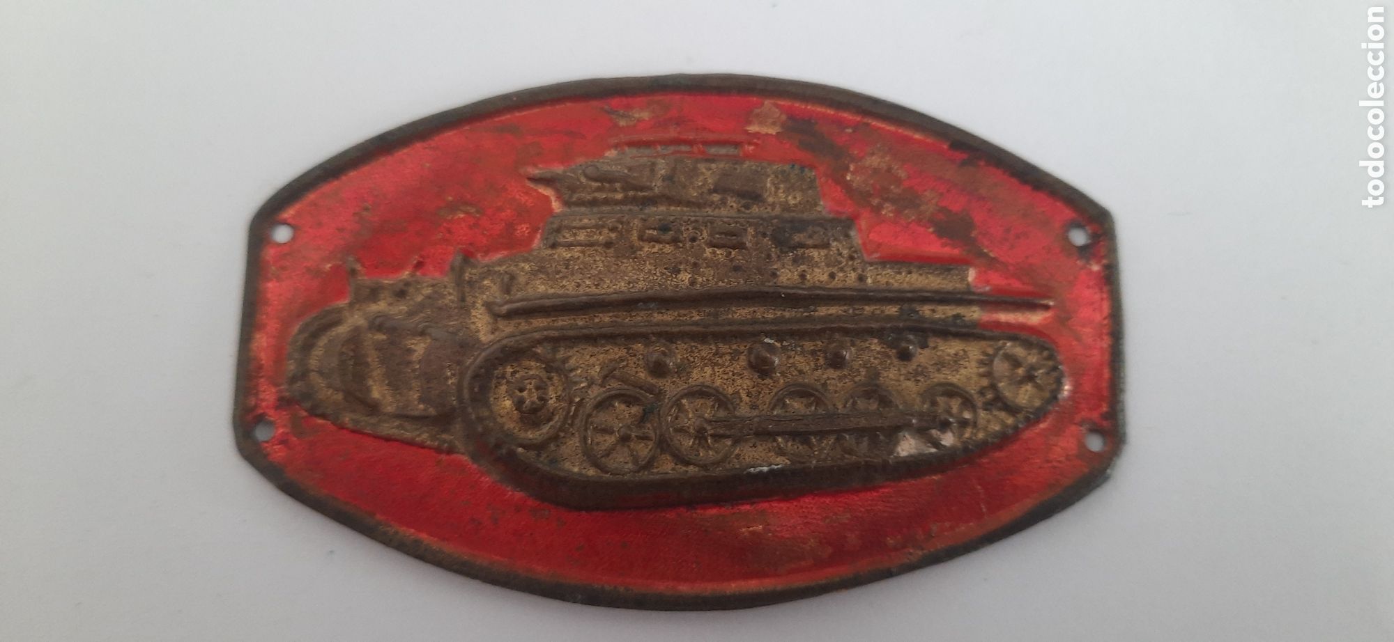 Militaria: insignia chapa tanque de la division acorazada brunete