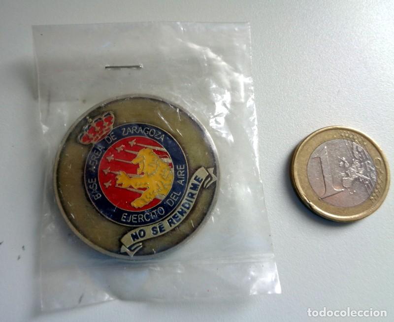 Militaria: MONEDA BASE A&Eacute;REA DE ZARAGOZA EMBLEMA - EJ&Eacute;RCITO DEL AIRE - COLECCIONISMO MILITAR. NUEVA!!