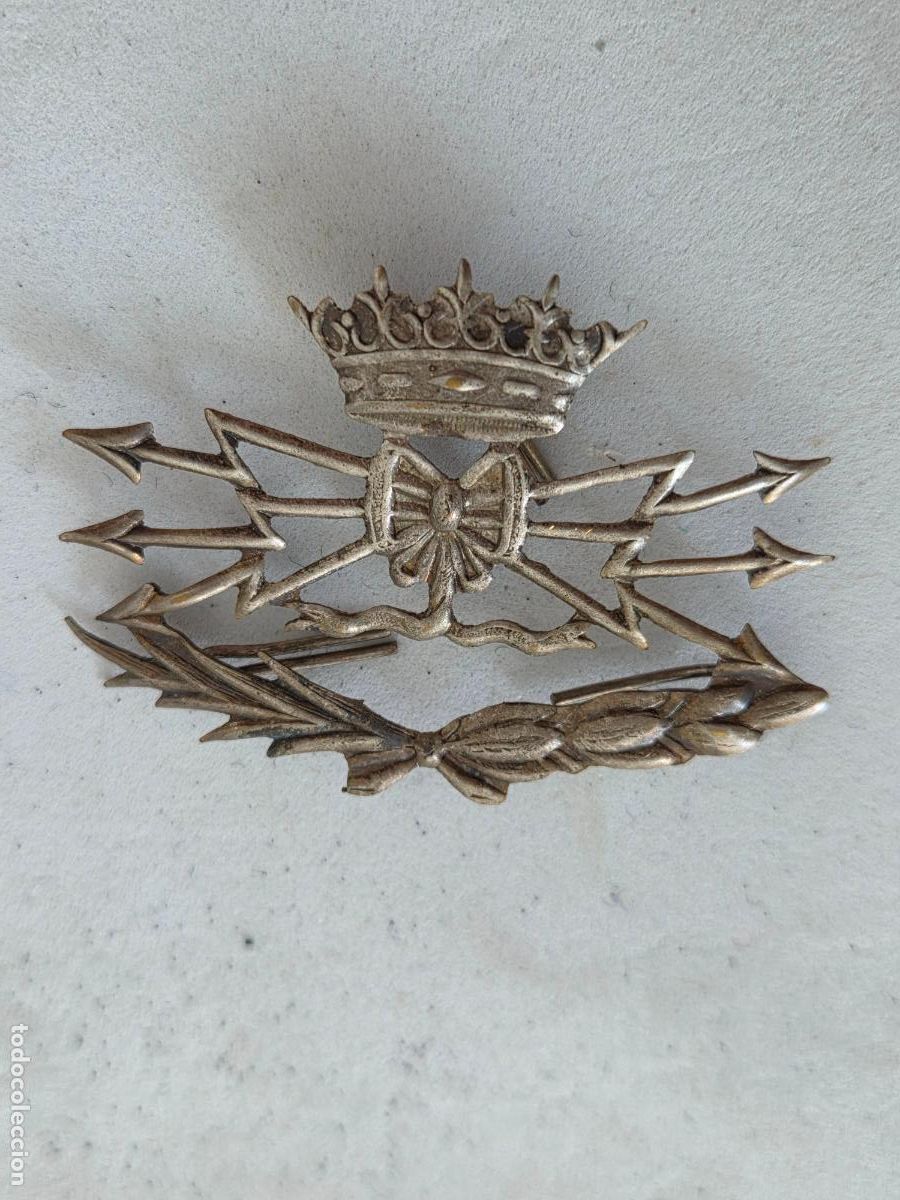 Militaria: INSIGNIA EMBLEMA TRANSMISIONES TELEGRAFISTA M10