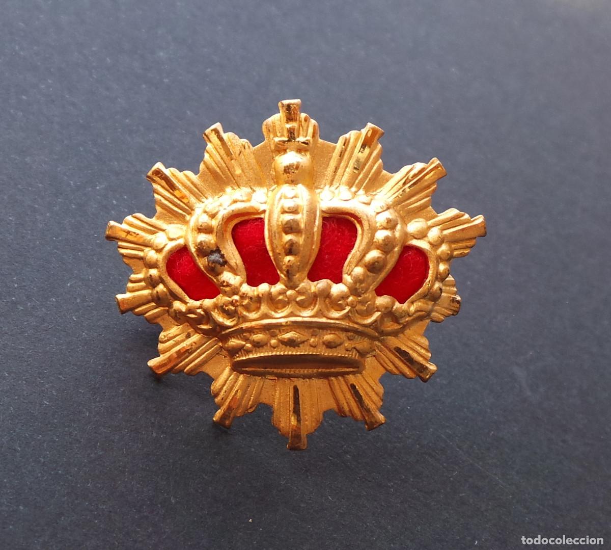 Military Antiques: DISTINTIVO PARA CUELLO DE CARABINEROS ALFONSO XIII.