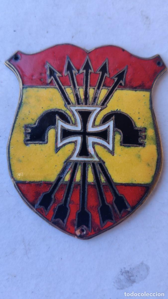 Militaria: Placa Divisi&oacute;n azul de falange - Foto 1