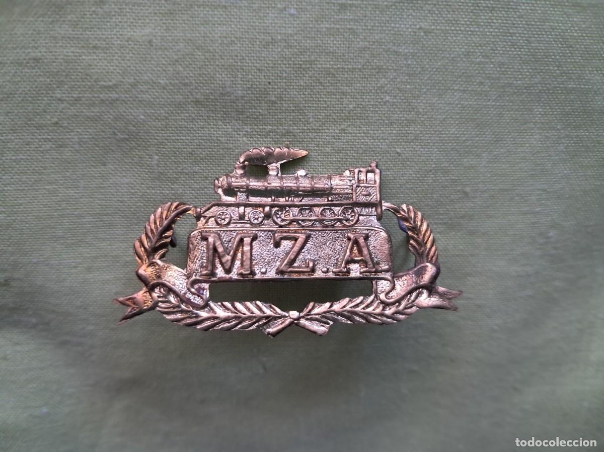 Military Antiques: INSIGNIA DE LA COMPA&Ntilde;&Iacute;A DE FERROCARRILES MZA MADRID - ZARAGOZA - ALICANTE