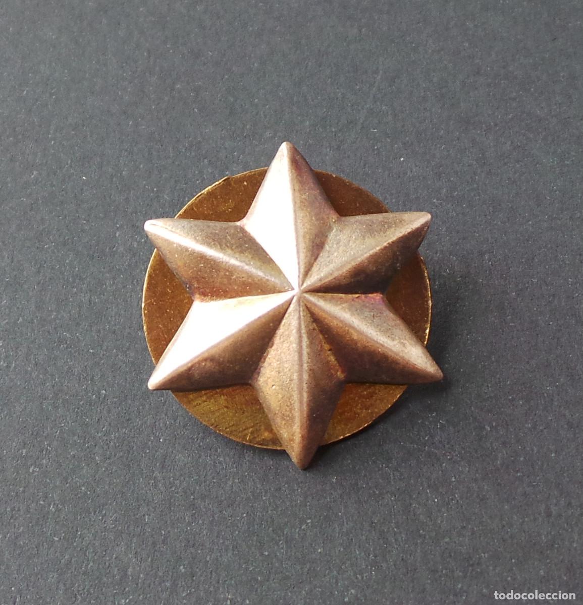 Militaria: ESTRELLA DE GRADO 8 PUNTAS - 3 CM DE DI&Aacute;METRO