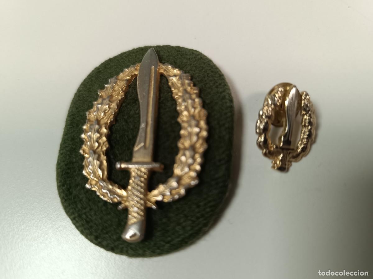 Military Antiques: INSIGNIA ESCUDO METALICO DE BOINA Y PIN OPERACI&Oacute;NES ESPECIALES DE LA LEGI&Oacute;N