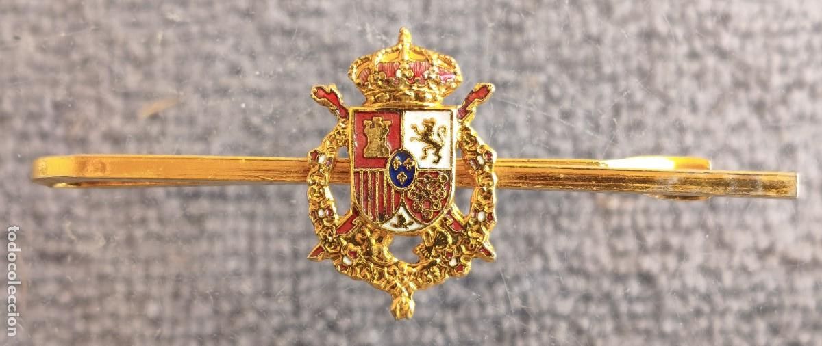 Militaria: Espa&ntilde;a. Guardia Real. Pasador de corbatas o pisacorbatas.