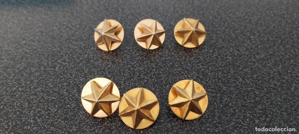 Militaria: 6 ESTRELLAS DE 6 PUNTAS LOS QUE SE VEN EN LAS FOTOS