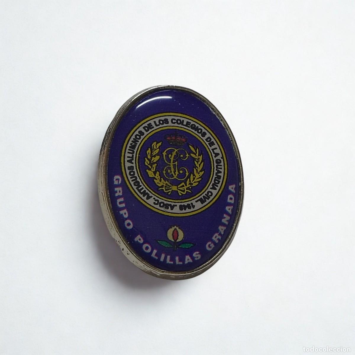 Militaria: Pin Guardia Civil Granada Grupo Polillas Insignia Vintage Espa&ntilde;ola
