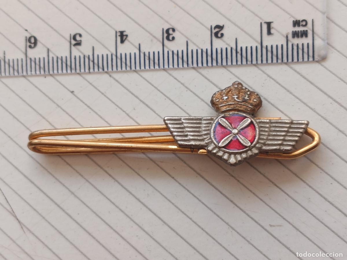 Militaria: Aviaci&oacute;n. Pisacorbatas. Pasador