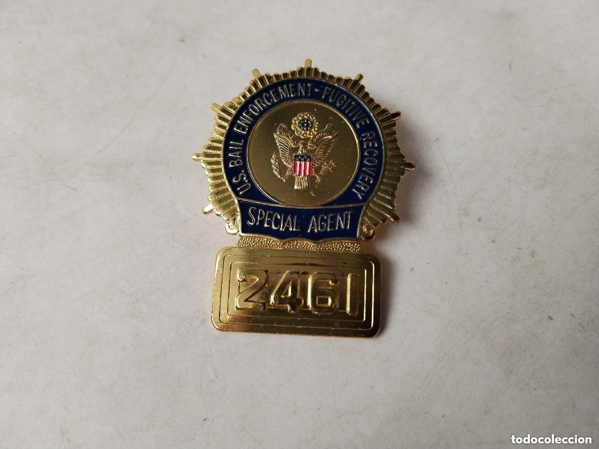 Militaria: PLACA ESTRELLA POLICIA V.S. BAIL ENFORCEMENTE FUGITIVE RECOVERY SPECIAL AGENT 2461