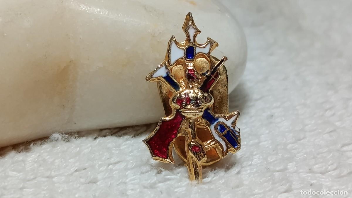 Militaria: ANTIGUO PIN MILITAR INSIGNIA DE OJAL ESMALTATADA EMBLEMA DE LA LEGION ESPA&Ntilde;OLA A&Ntilde;OS 60 - 70