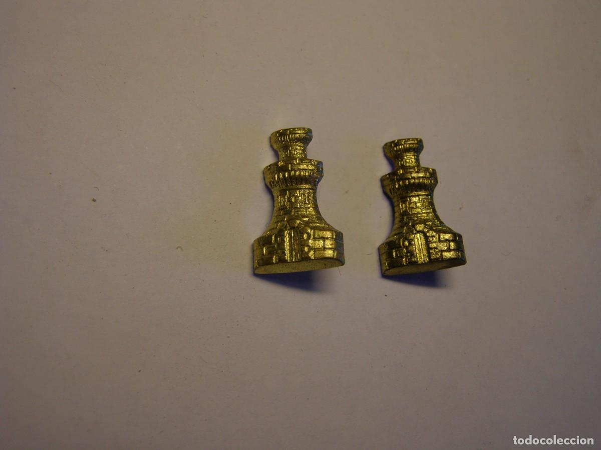 Militaria: PAR DE INSIGNIAS ANTIGUAS DE INGENIEROS. EJ&Eacute;RCITO ESPA&Ntilde;OL.