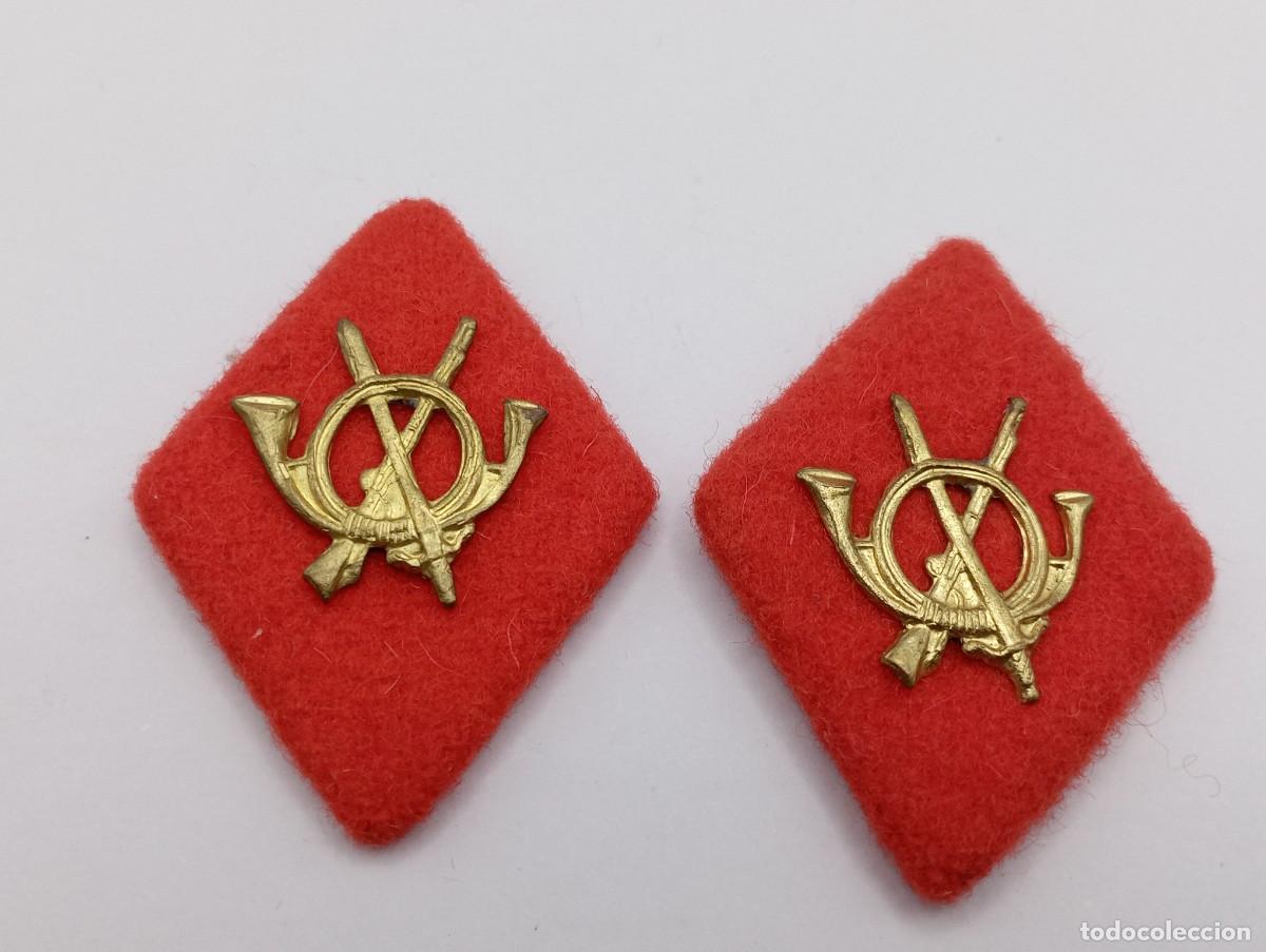 Militaria: Pareja de rombos de Infanter&iacute;a