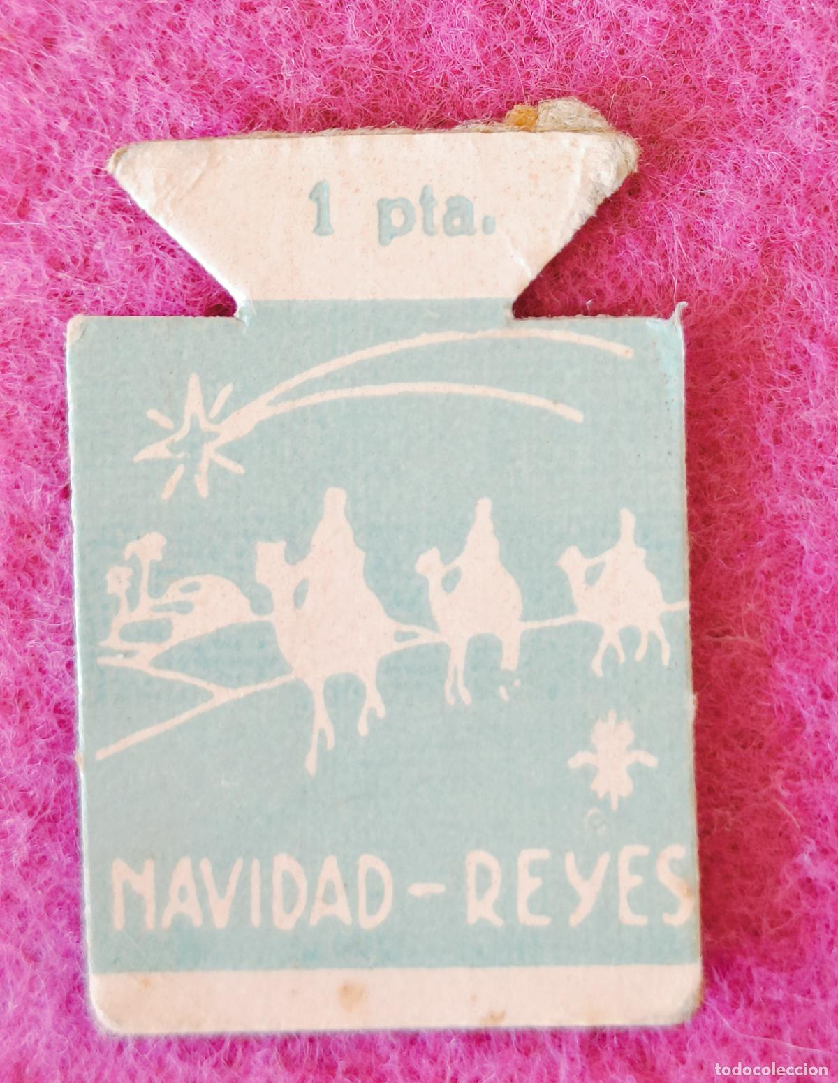 Militaria: EMBLEMA AUXILIO SOCIAL ESPECIAL 1 PTA FALANGE NAVIDAD Y REYES CAMPA&Ntilde;A DE REYES AZUL REYES MAGOS