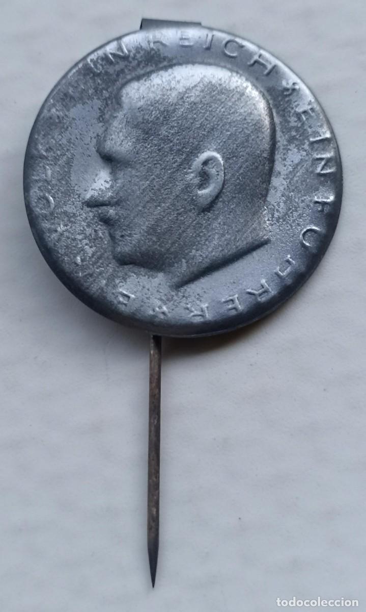 Militaria: Alfiler insignia Adolf Hitler, tinnie 1938 (III Reich Hitler- Nazi- Alemania) WWII